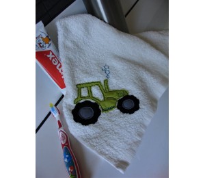 Stickdatei - Traktor Set Doodle, Füllstich & Appli